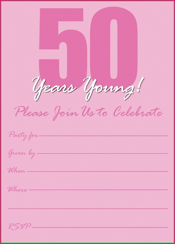 Editable 50th Birthday Invitations Templates Editable 50th Birthday Invitations Templates