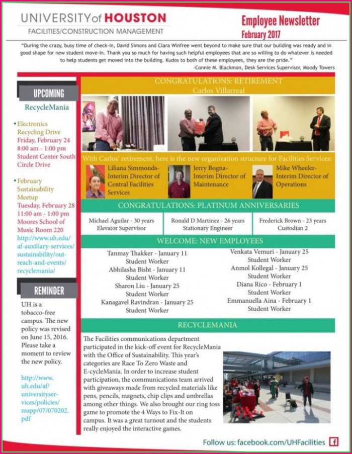 Employee Newsletter Templates Free Download Employee Newsletter Templates Free Download