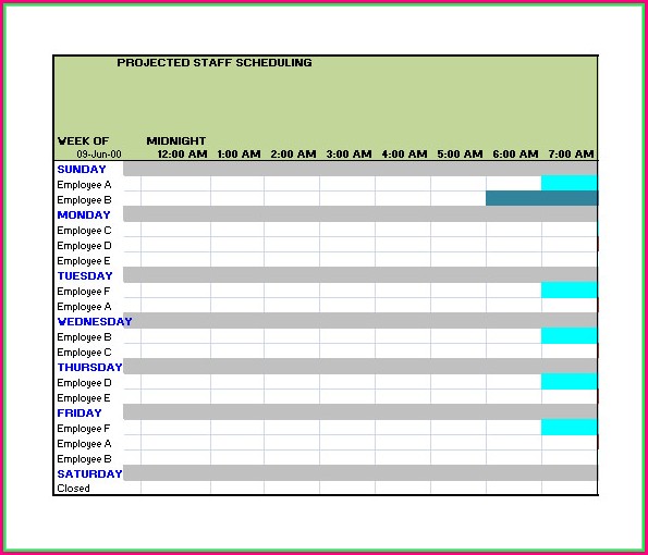 Excel Templates For Scheduling Employees Excel Templates For Scheduling Employees