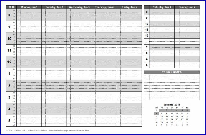 Free Appointment Calendar Template Free Appointment Calendar Template