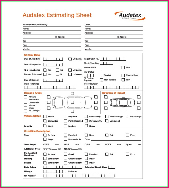 Free Auto Repair Estimate Template Forms Free Auto Repair Estimate Template Forms