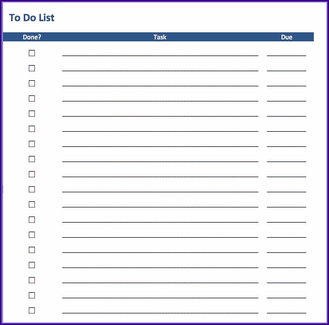 Free Editable Checklist Template Excel Free Editable Checklist Template Excel