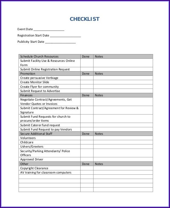 Free Event Planning Checklist Template Excel Free Event Planning Checklist Template Excel