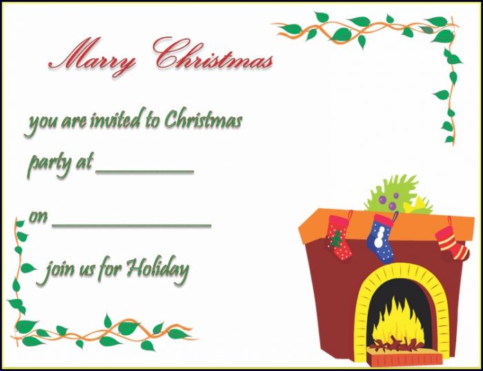 Free Printable Christmas Invitation Templates For Word Free Printable Christmas Invitation Templates For Word