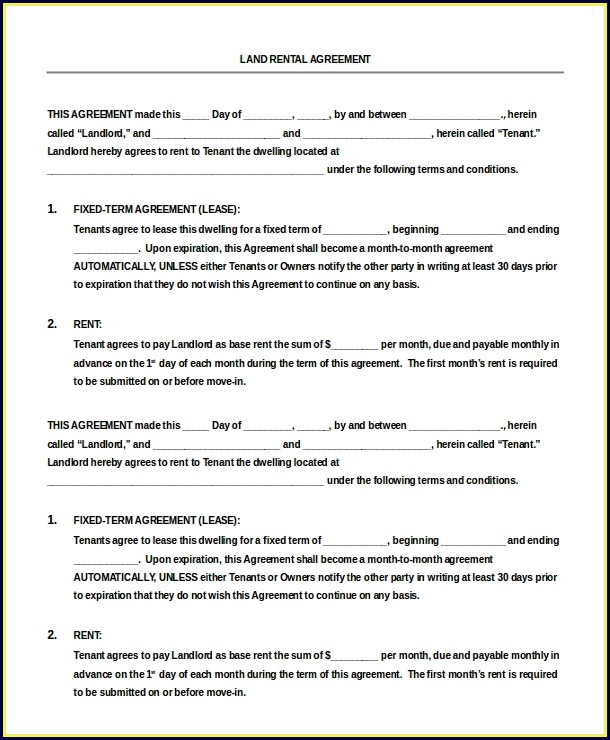 Free Residential Lease Template Free Residential Lease Template