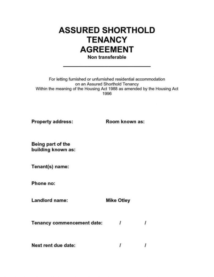 Free Tenancy Agreement Template Download Uk Free Tenancy Agreement Template Download Uk