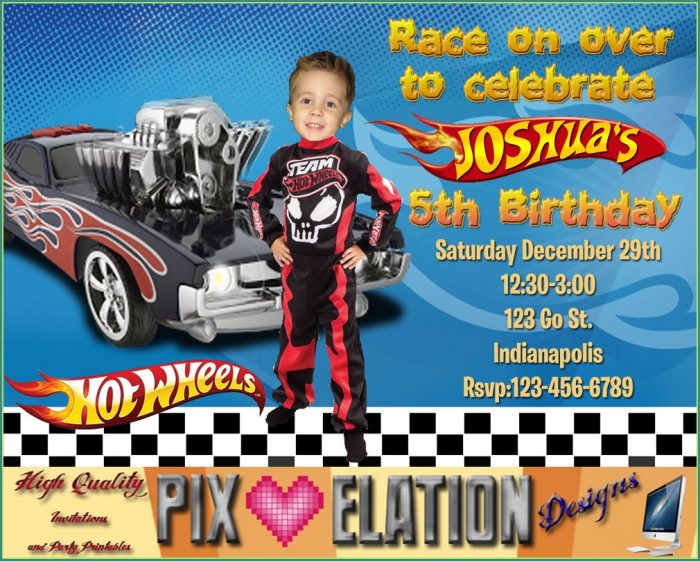 Happy Birthday Hot Wheels Invitation Template Happy Birthday Hot Wheels Invitation Template