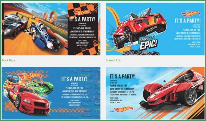 Hot Wheels Birthday Invitation Template Hot Wheels Birthday Invitation Template
