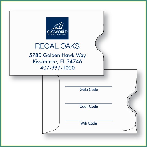 Hotel Key Card Envelope Template Hotel Key Card Envelope Template
