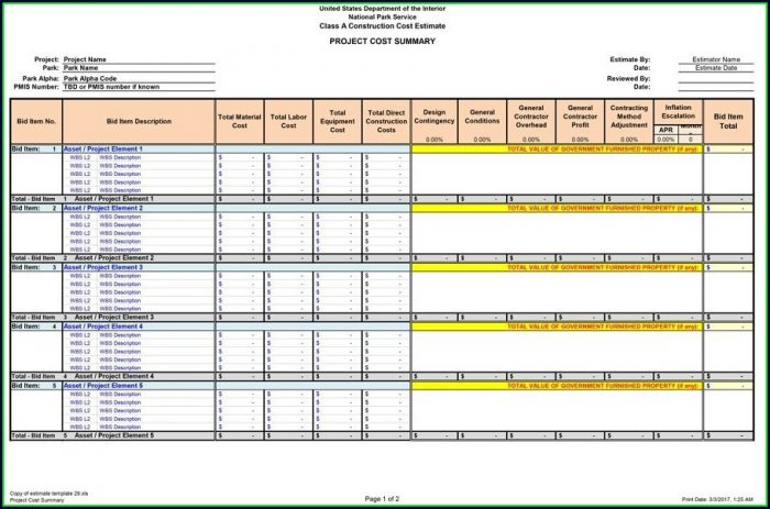 Hvac Estimate Template Excel Hvac Estimate Template Excel