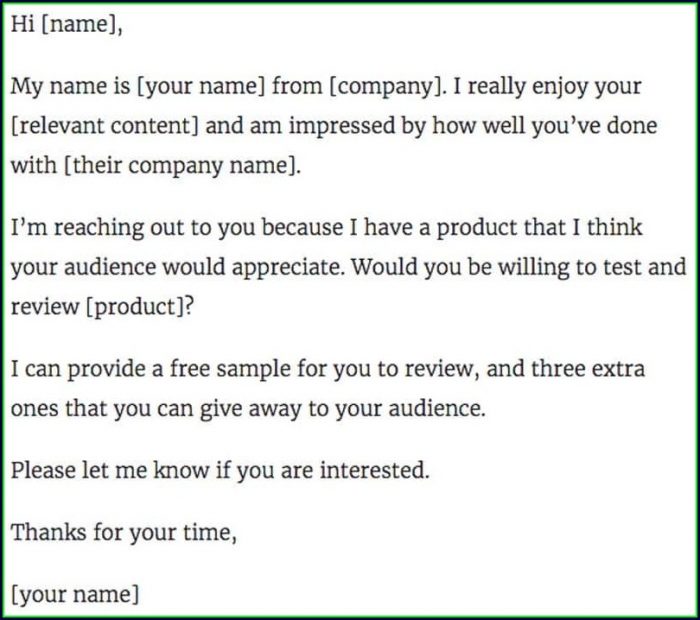Instagram Influencer Email Template Instagram Influencer Email Template