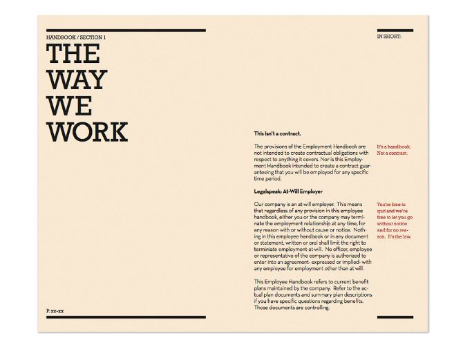 Layout Employee Handbook Template Layout Employee Handbook Template