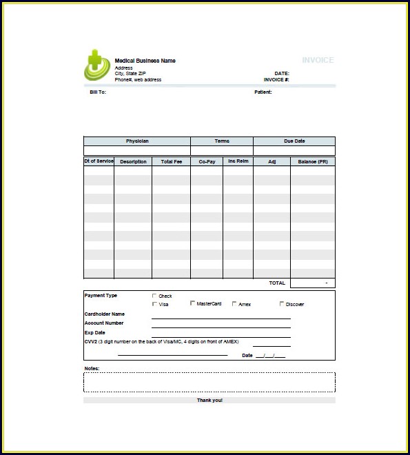 Medical Billing Template Excel Medical Billing Template Excel