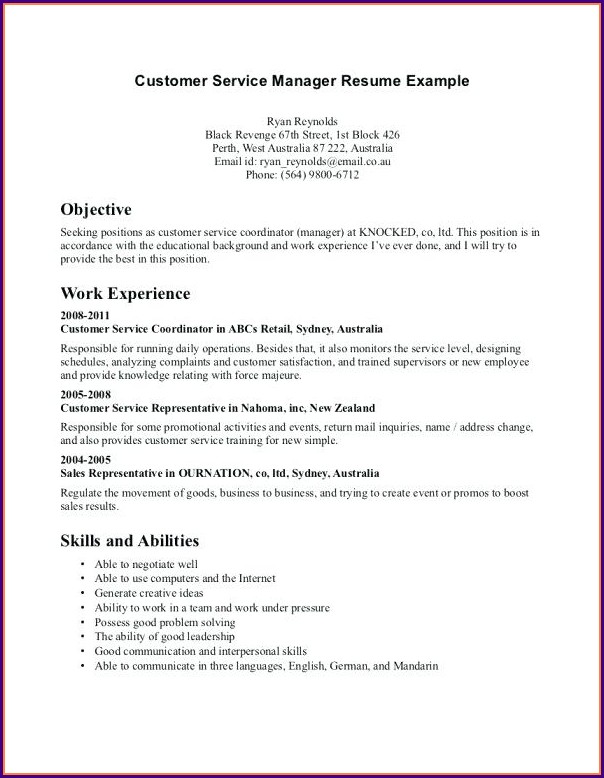 My First Resume Template Australia My First Resume Template Australia