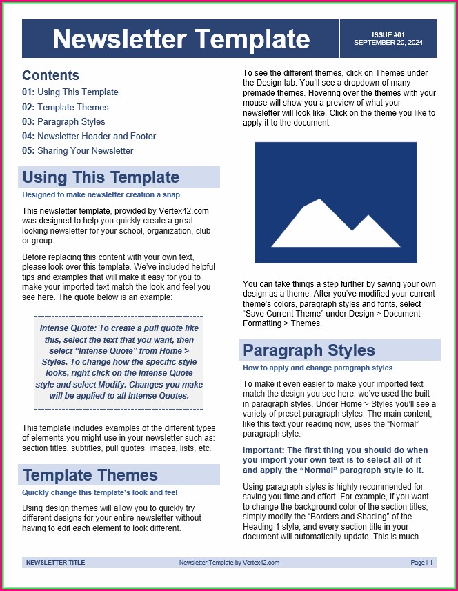 Neighborhood Newsletter Templates Neighborhood Newsletter Templates