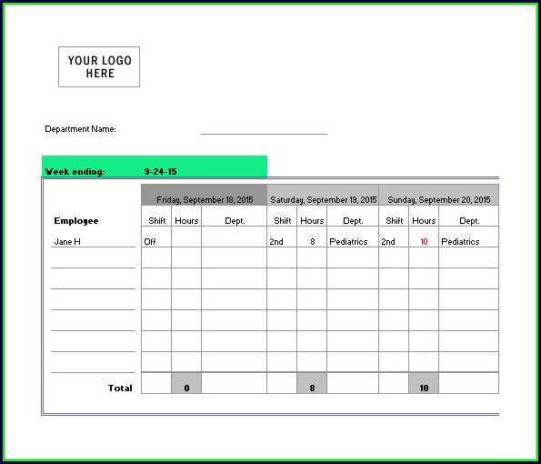 Nursing Daily Shift Planner Template Nursing Daily Shift Planner Template