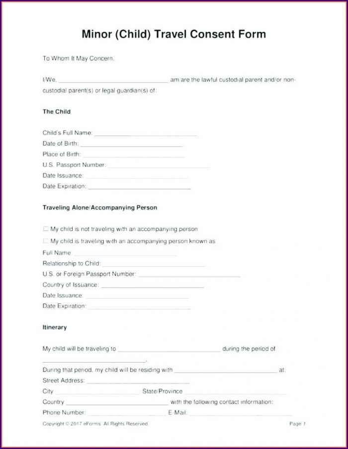 Parental Consent Form Template Travel Uk Parental Consent Form Template Travel Uk
