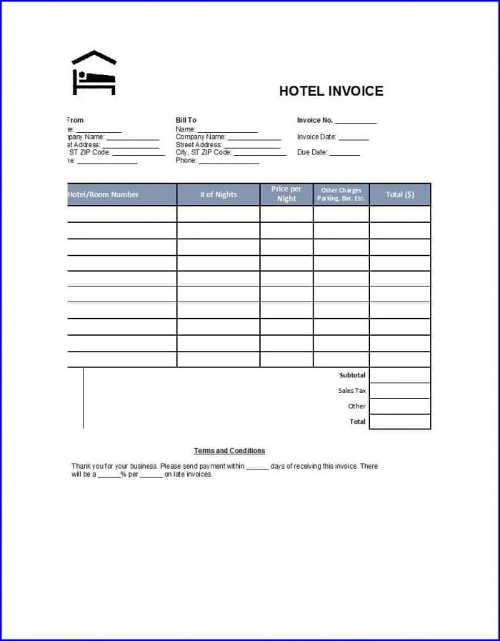Printable Fake Hotel Receipt Template Printable Fake Hotel Receipt Template