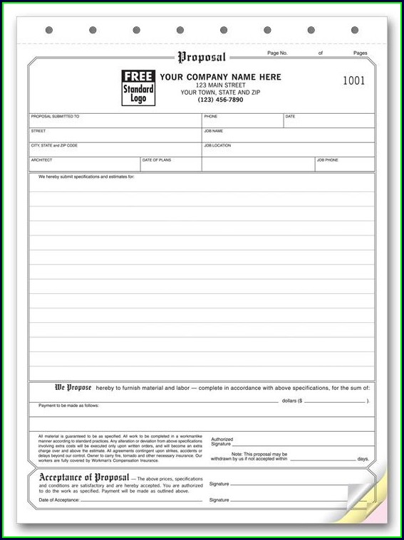 Printable Hvac Estimate Template Printable Hvac Estimate Template