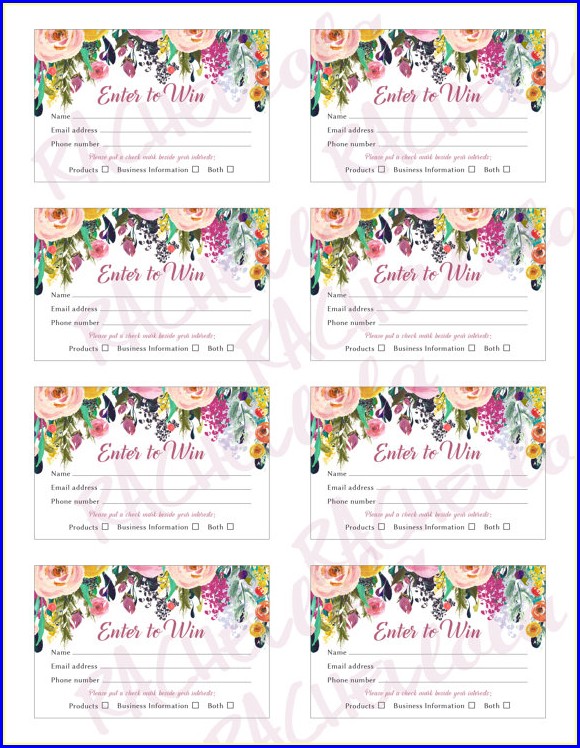 Raffle Entry Ticket Template Raffle Entry Ticket Template