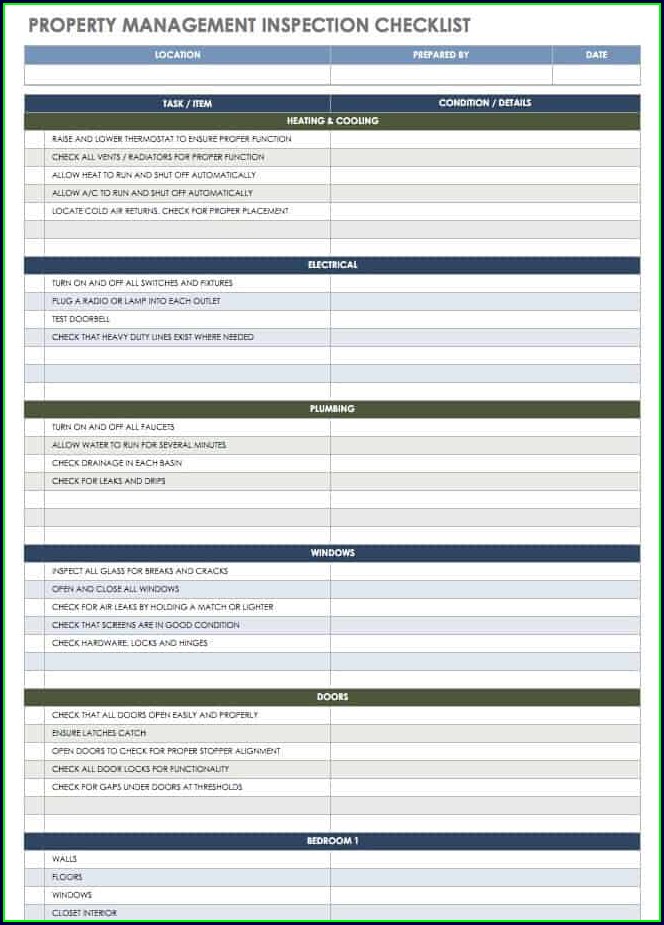 Rental Property Inspection Checklist Template Uk Rental Property Inspection Checklist Template Uk