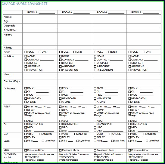 Shift Planner Template Nursing Shift Planner Template Nursing