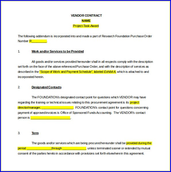 Supplier Contract Supply Agreement Template Free Supplier Contract Supply Agreement Template Free