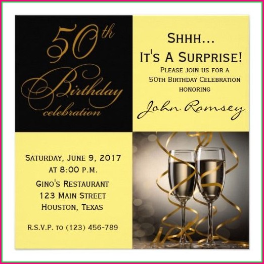 Surprise 50th Birthday Invitations Templates Surprise 50th Birthday Invitations Templates