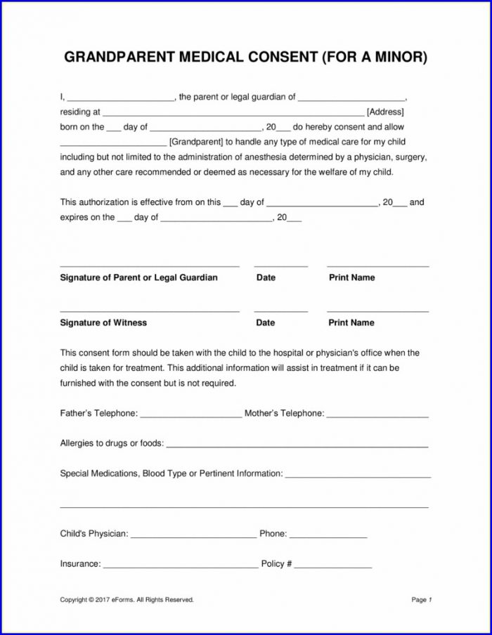 Template Free Printable Child Medical Consent Form Template Free Printable Child Medical Consent Form