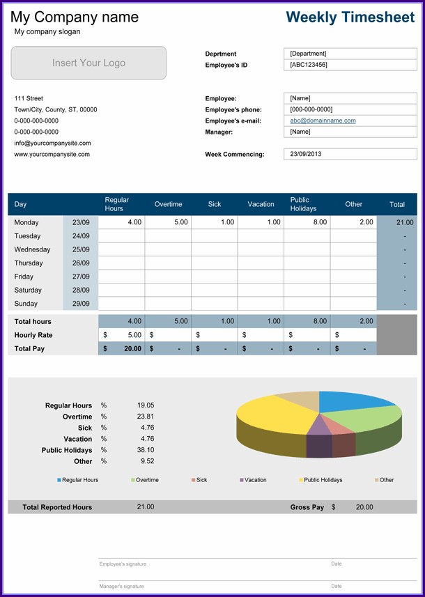 Timesheet Template Excel Download Timesheet Template Excel Download