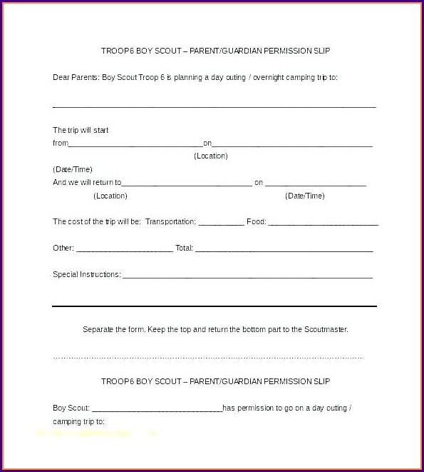 Travel Parental Consent Form Template Travel Parental Consent Form Template