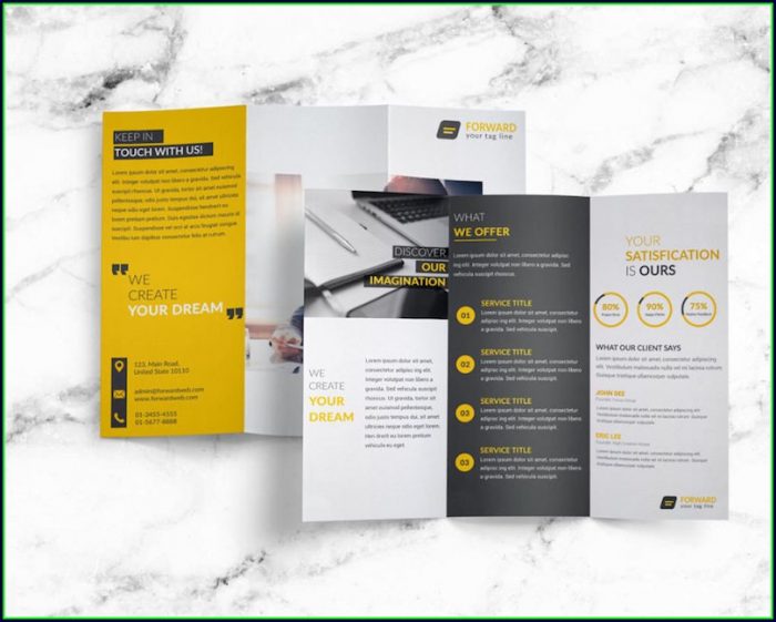 Tri Fold Brochure Template Psd Free Download Tri Fold Brochure Template Psd Free Download