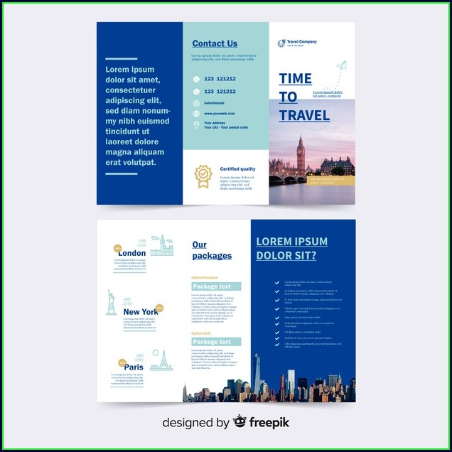 Tri Fold Travel Brochure Template Free Download Tri Fold Travel Brochure Template Free Download