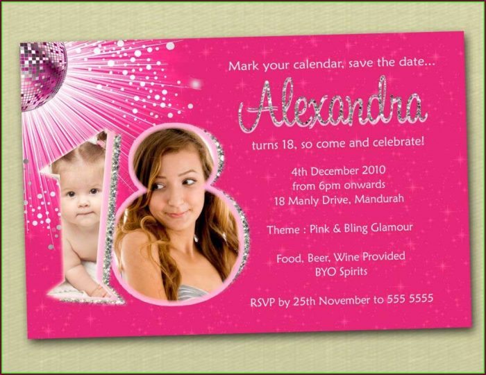 18th Birthday Invitation Template Debut Invitation 18th Birthday Invitation Template Debut Invitation