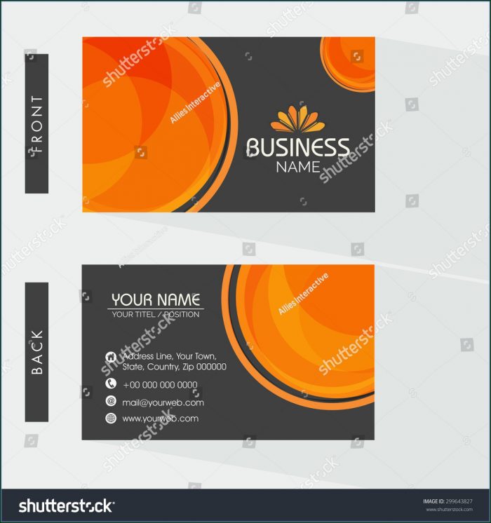 2 Sided Business Card Template Word 2 Sided Business Card Template Word