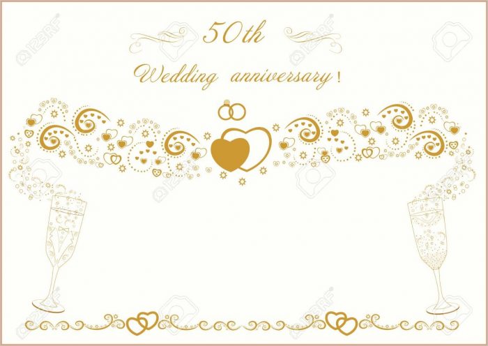 50th Anniversary Invitations Templates 50th Anniversary Invitations Templates