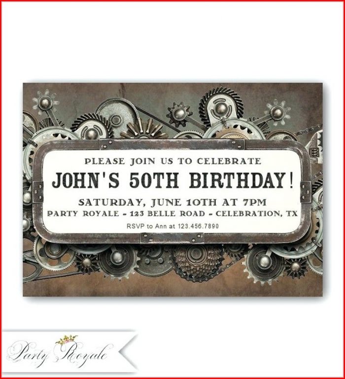 50th Birthday Invitations For Him Free Templates 50th Birthday Invitations For Him Free Templates