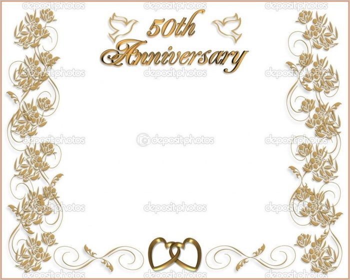 50th Wedding Anniversary Template 50th Wedding Anniversary Template