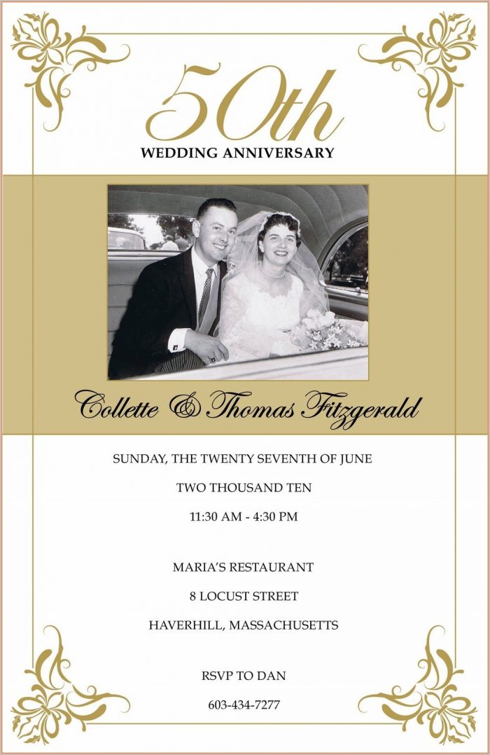 50th Wedding Anniversary Templates 50th Wedding Anniversary Templates