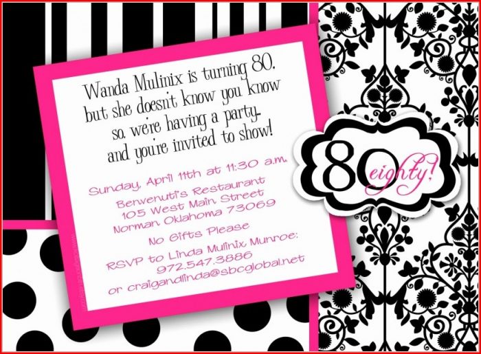 80th Birthday 80th Birthday Invitation Templates Free Printable 80th Birthday 80th Birthday Invitation Templates Free Printable