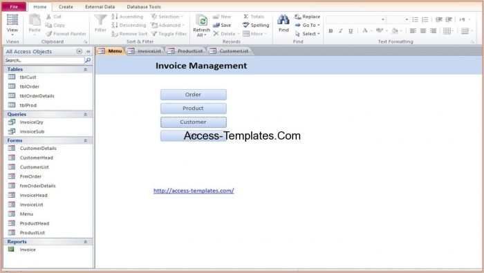 Access Inventory Database Template Access Inventory Database Template