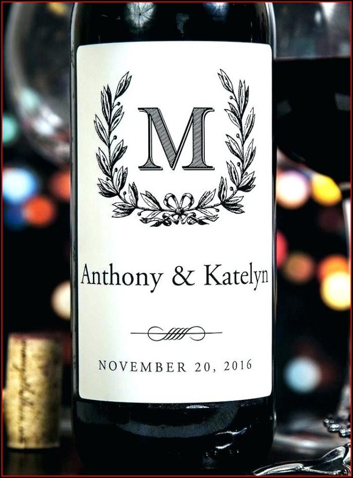 Anniversary Wine Label Template Anniversary Wine Label Template