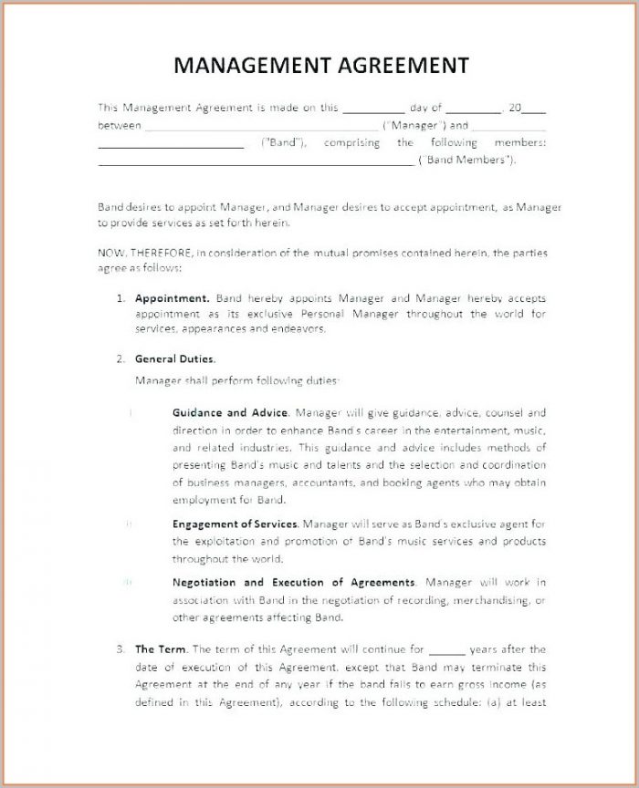 Artist Booking Contract Template Free Artist Booking Contract Template Free