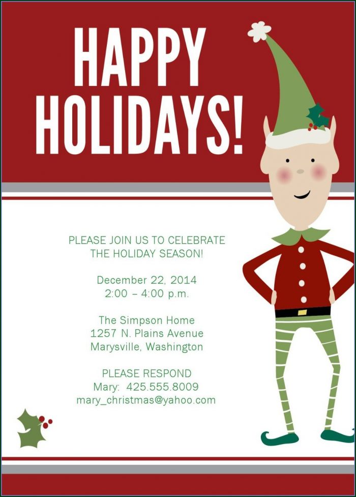 Australian Christmas Party Invitation Templates Free Download Australian Christmas Party Invitation Templates Free Download