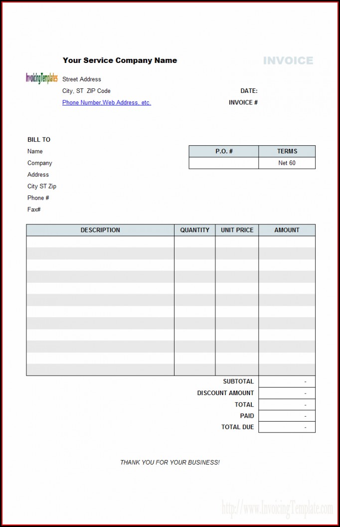 Auto Service Invoice Template Free Download Auto Service Invoice Template Free Download