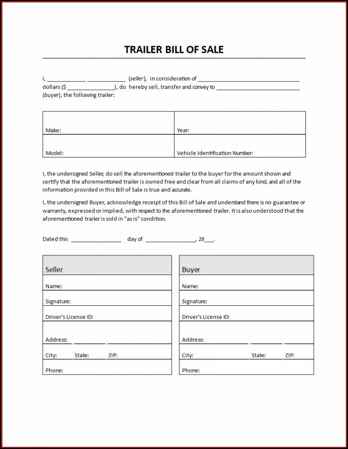 Automobile Free Bill Of Sale Template For Car Automobile Free Bill Of Sale Template For Car