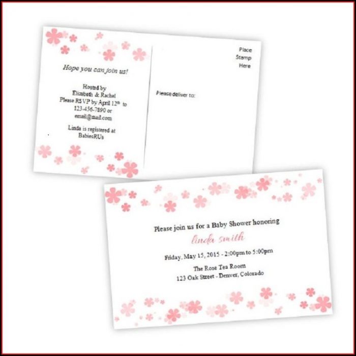 Baby Shower Postcard Invitations Templates Baby Shower Postcard Invitations Templates