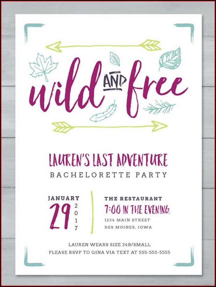 Bachelorette Invitation Templates Printable Bachelorette Invitation Templates Printable