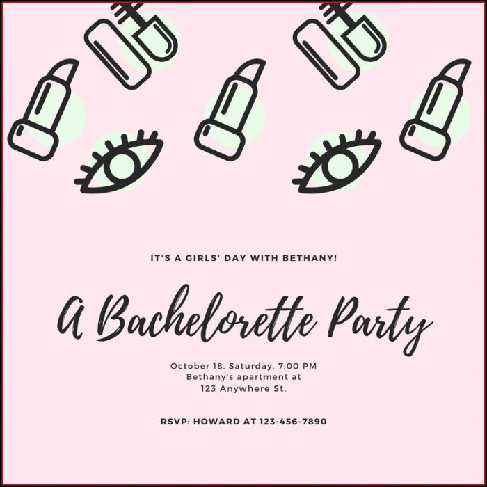 Bachelorette Party Invitation Templates Bachelorette Party Invitation Templates
