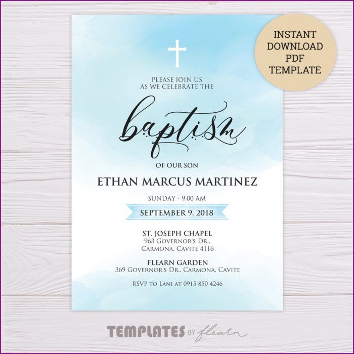 Baptism Invitation Templates In Spanish Baptism Invitation Templates In Spanish